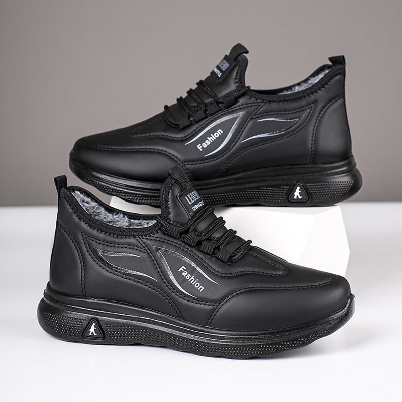 Ghete de iarnă înalte, unisex, partea superioară din PU artificial, căptușeală din pluș, talpă antiderapantă