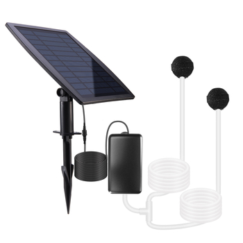 Aerator solar portabil pentru iaz cu stocare – 2,5 W Putere solară, pompă de oxigen impermeabilă pentru iazuri cu pești mici