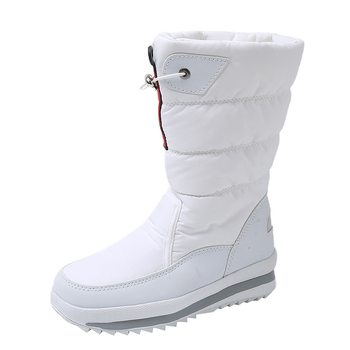 Zimske čizme za snijeg, unisex, podstavljene fleksom, gornji dio PU, protuklizna gumena potplat, niski potpetica (1–3 cm)