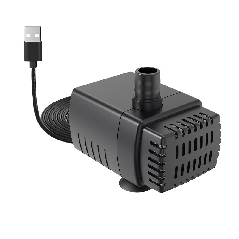 Υποβυθιζόμενη αντλία ενυδρείου, ABS υλικό, 5V, αθόρυβη λειτουργία, οξυγόνηση νερού ενυδρείου