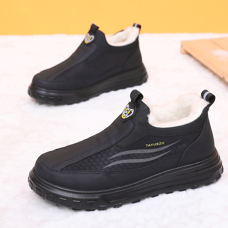 Ženske zimske papuče s fleece podstavom, slip-on, protuklizna PU potplata, gornji dio od mikrovlaknaste kože