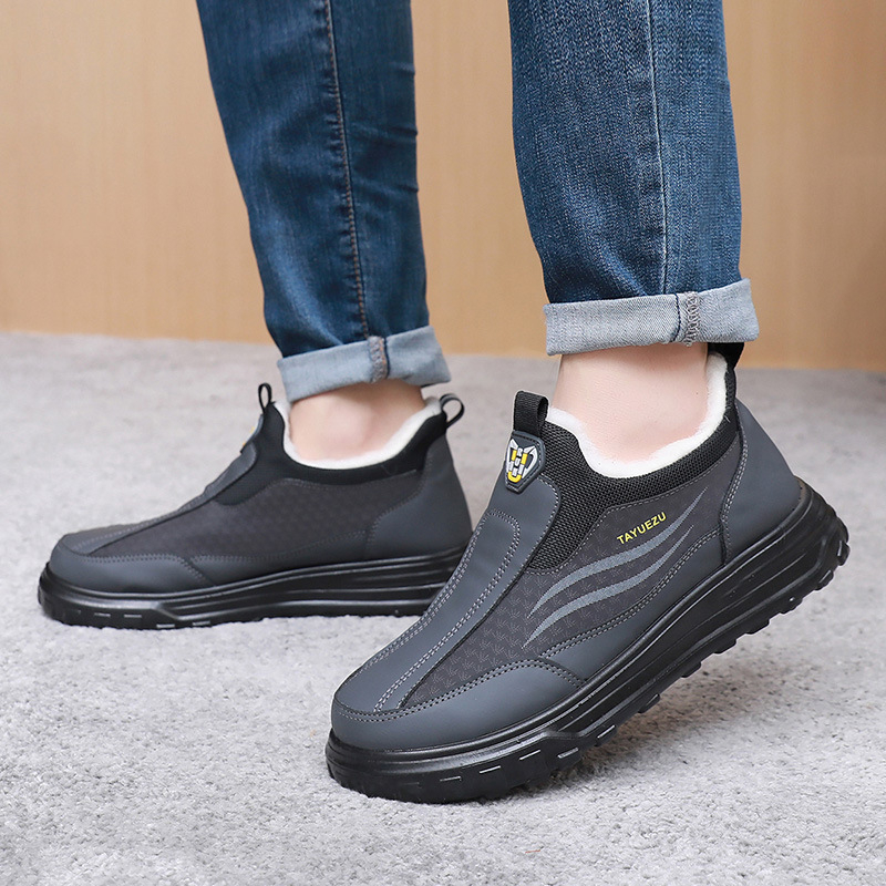 Ženske zimske papuče s fleece podstavom, slip-on, protuklizna PU potplata, gornji dio od mikrovlaknaste kože