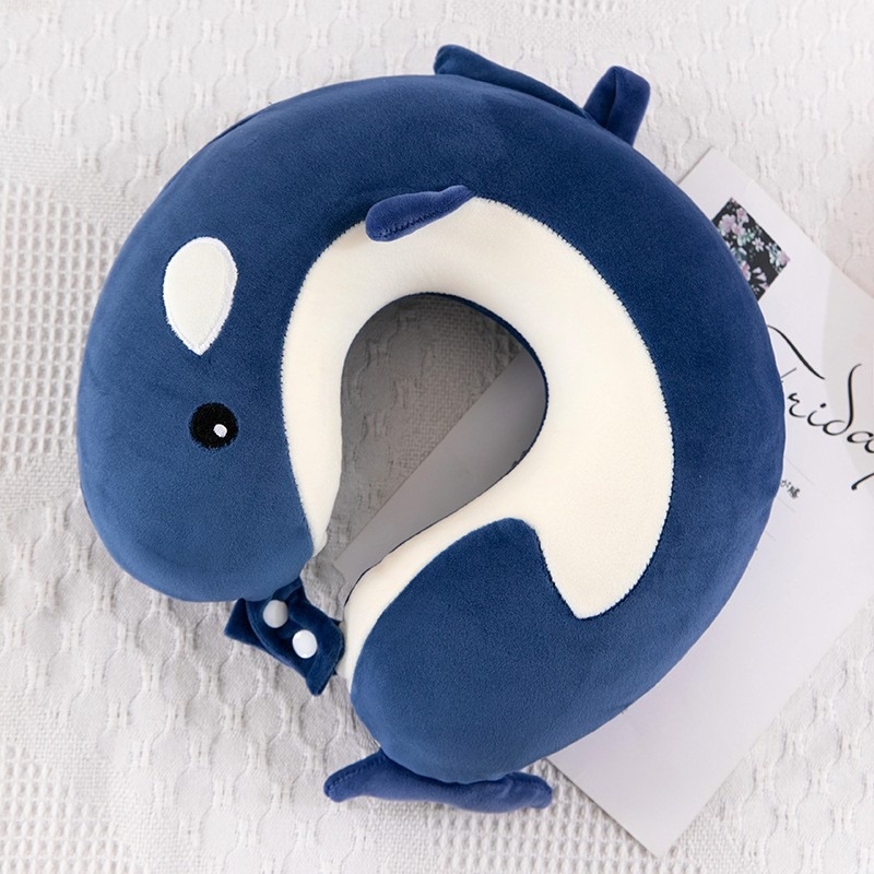 У-образна възглавница за пътуване с мемори пяна (пълнеж: мемори пяна; форма: U; стил: карикатурен; за възрастни)