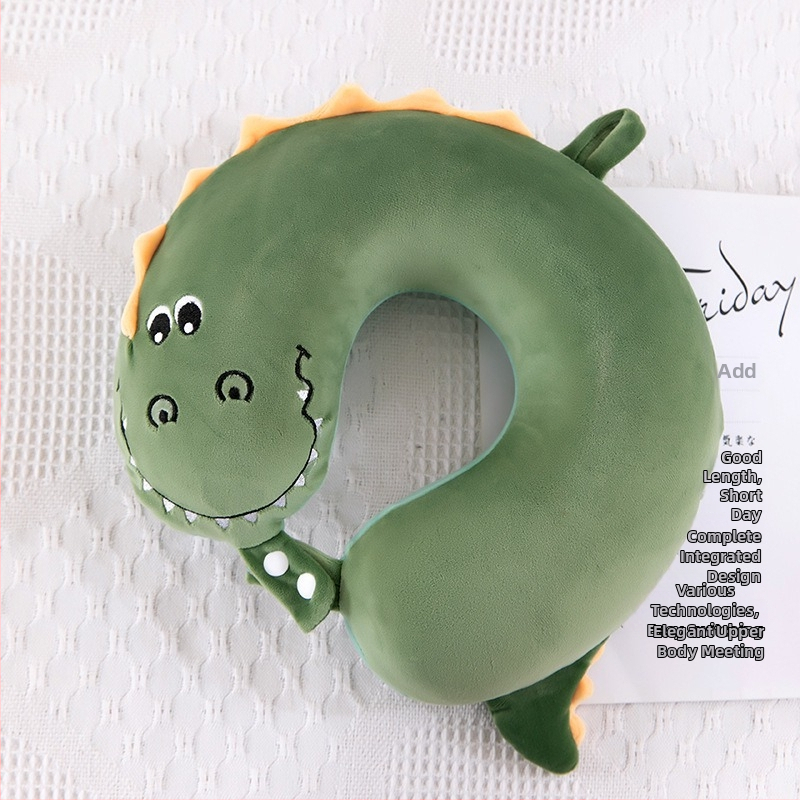 У-образна възглавница за пътуване с мемори пяна (пълнеж: мемори пяна; форма: U; стил: карикатурен; за възрастни)