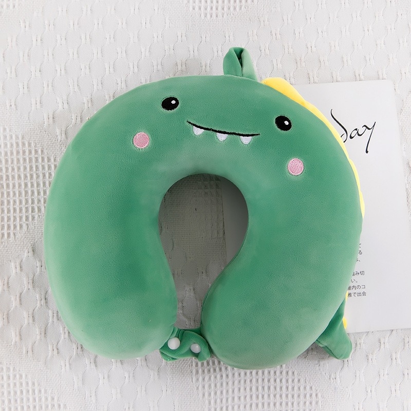 У-образна възглавница за пътуване с мемори пяна (пълнеж: мемори пяна; форма: U; стил: карикатурен; за възрастни)