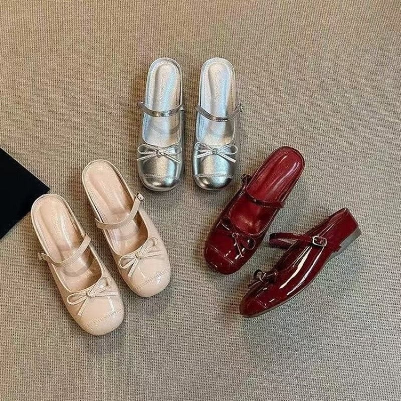 Pantofi Mary Jane pentru domnișoare – Stil chinezesc retro, Piele sintetică pe partea superioară, Vârf rotund, Talpă din cauciuc, Model FJ35038