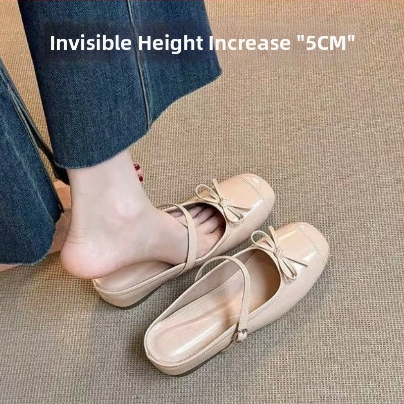 Pantofi Mary Jane pentru domnișoare – Stil chinezesc retro, Piele sintetică pe partea superioară, Vârf rotund, Talpă din cauciuc, Model FJ35038