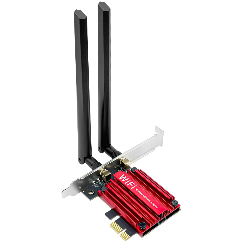 Cardă de rețea wireless PCIe WiFi 6 tri-band 2,4/5/6 GHz Bluetooth 5.3 AX210 5374 Mbps