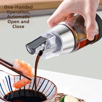 Sticlă de condimente pentru sos de soia, oțet și ulei de susan - sticlă borosilicat de înaltă rezistență, porționată, stil luxuos ușor, origine: Chaozhou