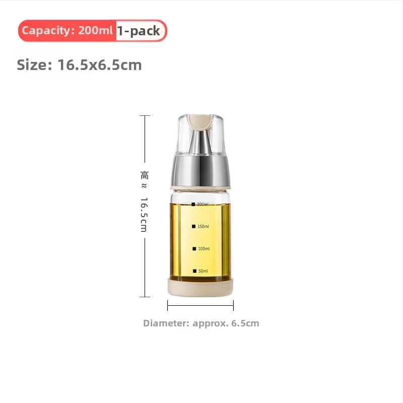 Sticlă de condimente pentru sos de soia, oțet și ulei de susan - sticlă borosilicat de înaltă rezistență, porționată, stil luxuos ușor, origine: Chaozhou