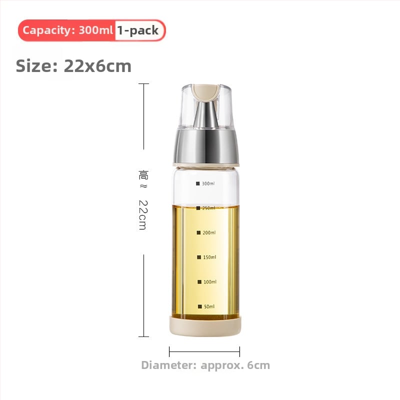 Sticlă de condimente pentru sos de soia, oțet și ulei de susan - sticlă borosilicat de înaltă rezistență, porționată, stil luxuos ușor, origine: Chaozhou