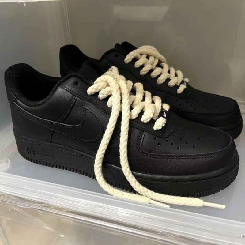Vezice za tenisice, Dunk Low kompatibilne, okrugle, od pamuk-kanabis konca, debele