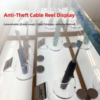 SIECAO Antikradni prikazni pretinac s automatskim teleskopskim proširenjem za nakit — automatsko proširenje; Primjena: vitrine za nakit i satove; Prilagodba: mogu se prilagoditi različiti završeci konaca; dio serije Anti-theft display