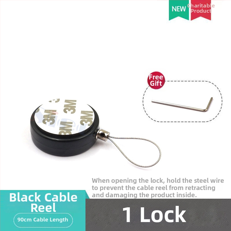 SIECAO Antikradni prikazni pretinac s automatskim teleskopskim proširenjem za nakit — automatsko proširenje; Primjena: vitrine za nakit i satove; Prilagodba: mogu se prilagoditi različiti završeci konaca; dio serije Anti-theft display