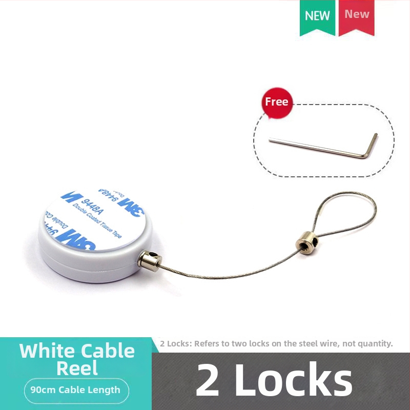 SIECAO Antikradni prikazni pretinac s automatskim teleskopskim proširenjem za nakit — automatsko proširenje; Primjena: vitrine za nakit i satove; Prilagodba: mogu se prilagoditi različiti završeci konaca; dio serije Anti-theft display