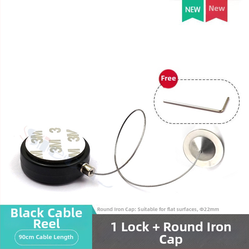 SIECAO Antikradni prikazni pretinac s automatskim teleskopskim proširenjem za nakit — automatsko proširenje; Primjena: vitrine za nakit i satove; Prilagodba: mogu se prilagoditi različiti završeci konaca; dio serije Anti-theft display