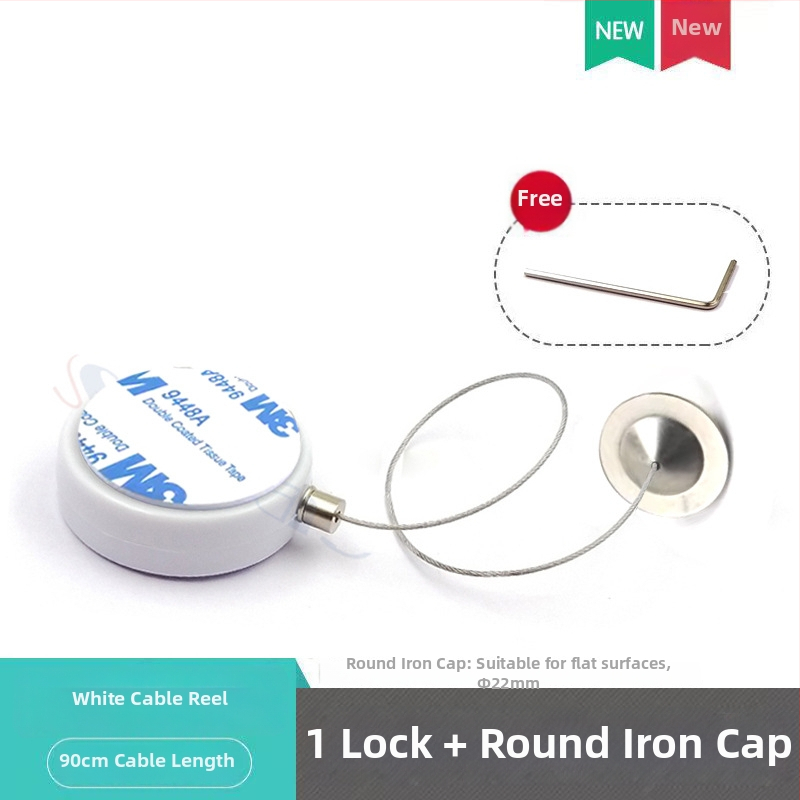 SIECAO Antikradni prikazni pretinac s automatskim teleskopskim proširenjem za nakit — automatsko proširenje; Primjena: vitrine za nakit i satove; Prilagodba: mogu se prilagoditi različiti završeci konaca; dio serije Anti-theft display