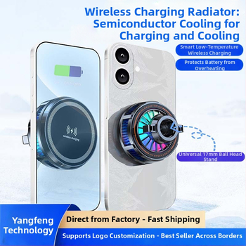 H8A-15W Bezdrôtové nabíjanie s magnetickým chladením radiátora, MagSafe hlava, Type-C rozhranie, plast a kov