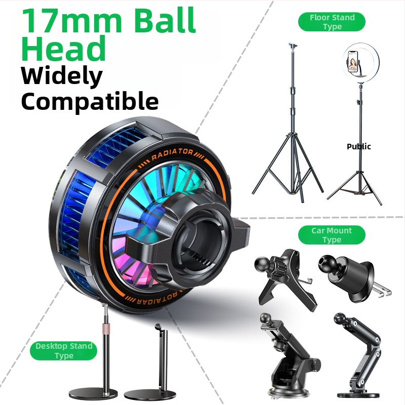 H8A-15W Bezdrôtové nabíjanie s magnetickým chladením radiátora, MagSafe hlava, Type-C rozhranie, plast a kov