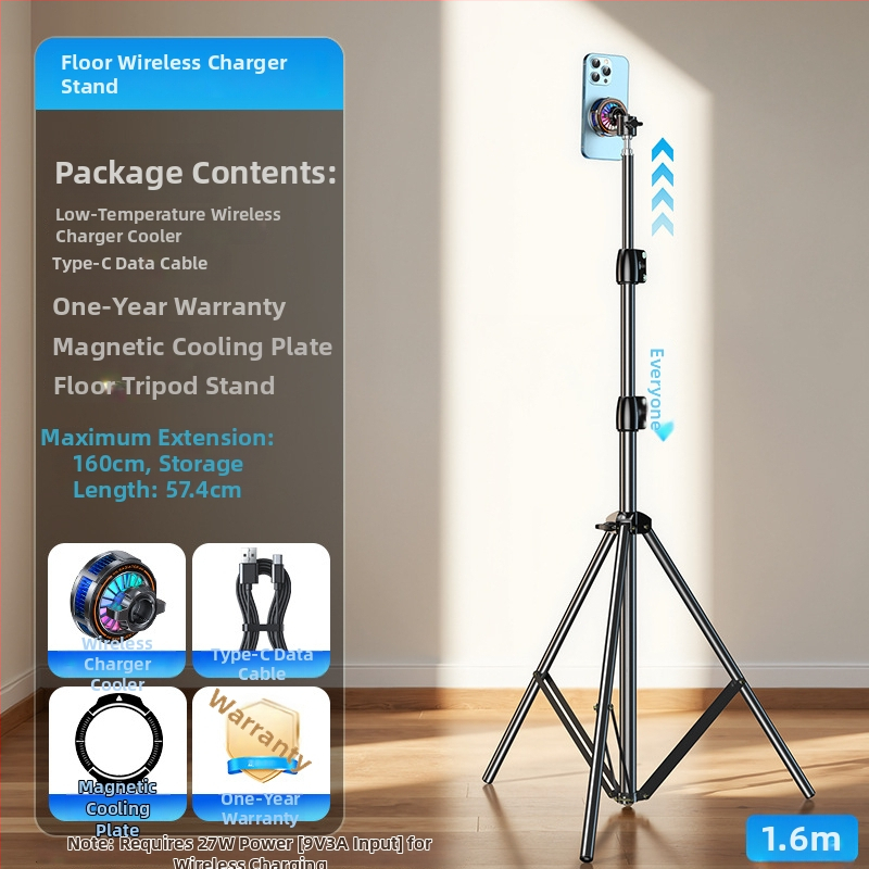 H8A-15W Bezdrôtové nabíjanie s magnetickým chladením radiátora, MagSafe hlava, Type-C rozhranie, plast a kov