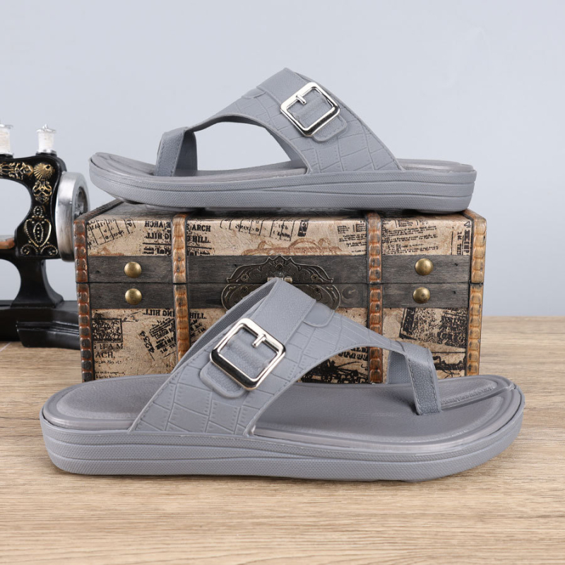 Férfiaknak szabadidős flip-flopok, nyitott lábujjú, PVC felsőrész, EVA talp