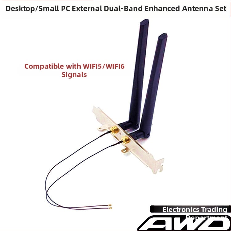 Router de birou WiFi 6 dual-band cu antenă cu câștig și conector SMA, 10/6 dB