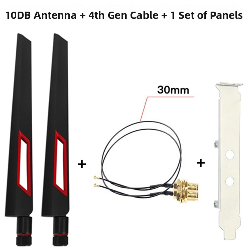 Router de birou WiFi 6 dual-band cu antenă cu câștig și conector SMA, 10/6 dB