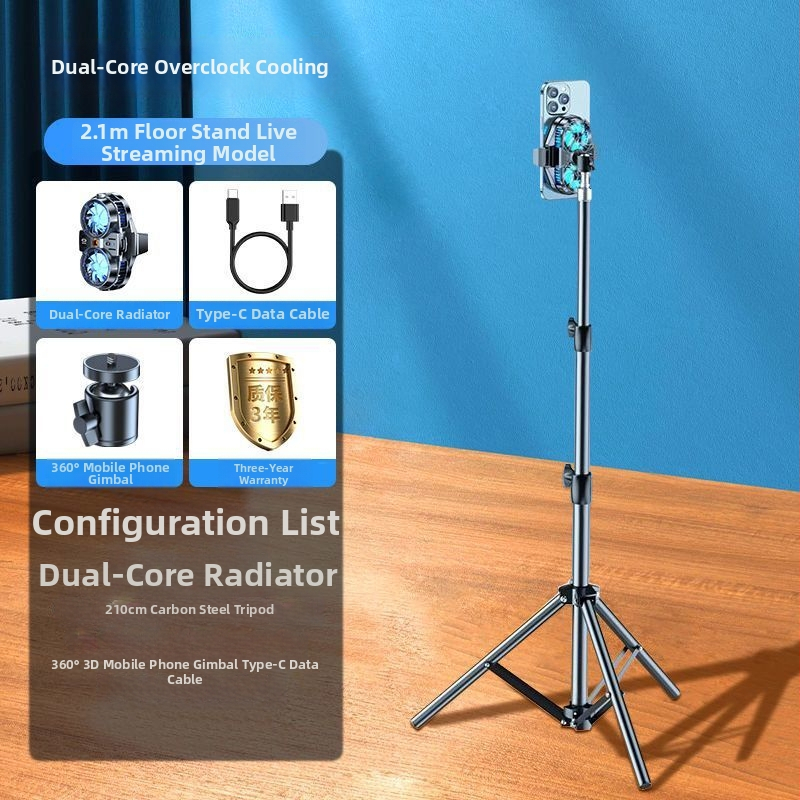 Chladič na zadnom klipse pre živé vysielanie s polovodičovým chladením a vstavaným ventilátorom, držiak na hry