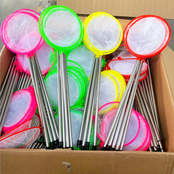 Gyermekeknek szóló összecsukható horgász háló akváriumhoz és a strandra, szétválasztható típus