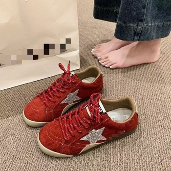 Retro ženske tenisice, okrugli vrh, PU gornji dio, niski profil, gumeni potplat