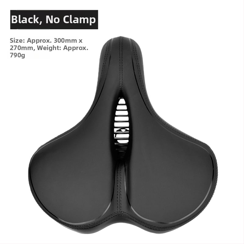 Le Wei ποδηλατικό κάθισμα, διευρυμένο, παχύτερο και μαλακό, καθολικό. Υλικά: PU δέρμα, αφρός μνήμης υψηλής ελαστικότητας, βάση PA12, χάλυβας άνθρακα για απορρόφηση κραδασμών. Βάρος: 790 g χωρίς κλιπ.
