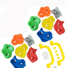 Gyermekeknek készült hegymászó kő szenzoros szabadtéri játékhoz — műanyag, 10 darabos készlet