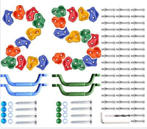 Gyermekeknek készült hegymászó kő szenzoros szabadtéri játékhoz — műanyag, 10 darabos készlet
