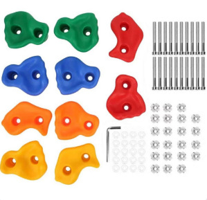 Gyermekeknek készült hegymászó kő szenzoros szabadtéri játékhoz — műanyag, 10 darabos készlet
