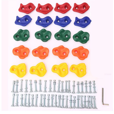 Gyermekeknek készült hegymászó kő szenzoros szabadtéri játékhoz — műanyag, 10 darabos készlet