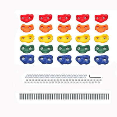 Gyermekeknek készült hegymászó kő szenzoros szabadtéri játékhoz — műanyag, 10 darabos készlet