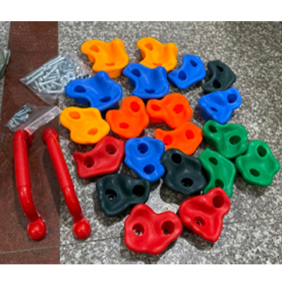 Gyermekeknek készült hegymászó kő szenzoros szabadtéri játékhoz — műanyag, 10 darabos készlet