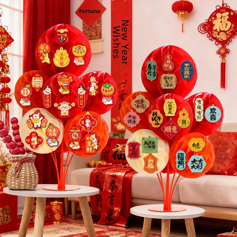 Papirnate kuglice u obliku saća za viseće dekoracije – dekor prostora, materijal: papir, stil: svečano/Novu godinu, proljetni festival, marka Orange Promise Billion