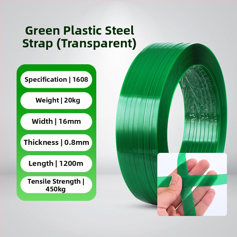 Plastiko-čelična traka za pakiranje, nosivost 450 kg, vanjski promjer 600 mm, unutarnji promjer 400 mm, verzije 1606/1608/1610/1910