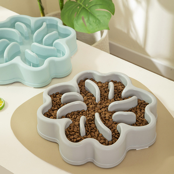 Πλαστικό μπολ αργής πρόσληψης για γάτες και σκύλους, αντι-πνιγμού, αντιολισθητικό, αντιανάτρεψη, προέλευση Ταϊτζού, κωδικός προϊόντος 6031/6032