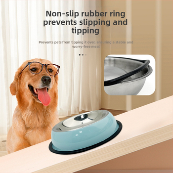 Πιάτο σκύλου από ανοξείδωτο ατσάλι, μοντέλο HD602, μάρκα Neutral