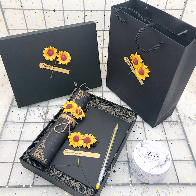 Levélpapír és boríték ajándékdoboz szett kínai stílusban, megfelelő ajándék új otthonba osztálytársnak