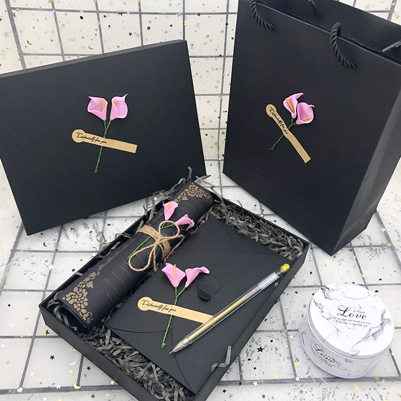 Levélpapír és boríték ajándékdoboz szett kínai stílusban, megfelelő ajándék új otthonba osztálytársnak