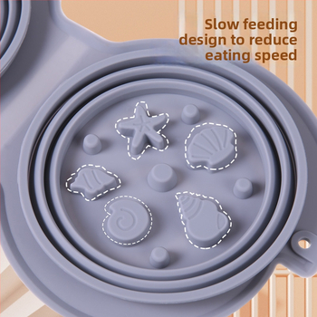 Πτυσσόμενο μπολ κατοικίδιων από σιλικόνη — φορητό, διπλής χρήσης για φαγητό και νερό, κατάλληλο για γάτες και σκύλους