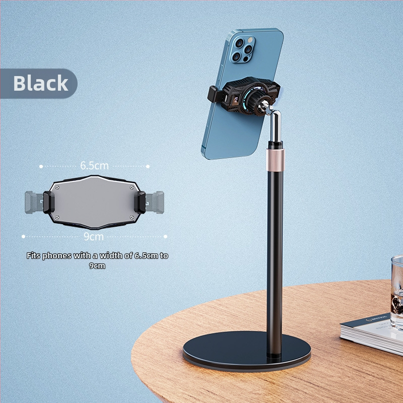 Desktopový chladič pre telefón pre živé vysielanie — regulácia teploty s digitálnym displejom, polovodičové chladenie, 6 W, Type-C, 125 g, ABS+PC+hliník