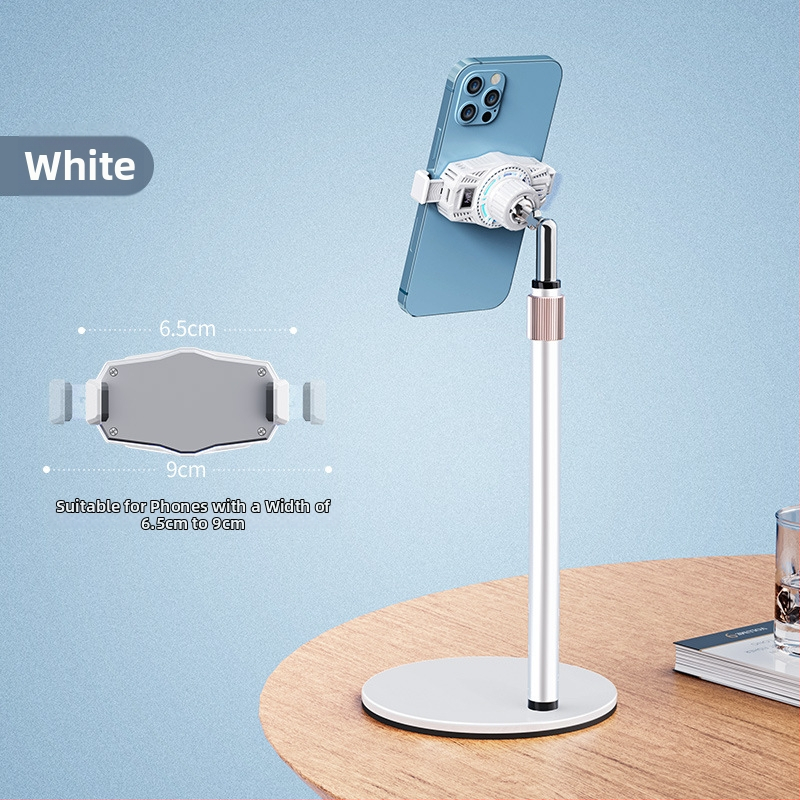 Desktopový chladič pre telefón pre živé vysielanie — regulácia teploty s digitálnym displejom, polovodičové chladenie, 6 W, Type-C, 125 g, ABS+PC+hliník