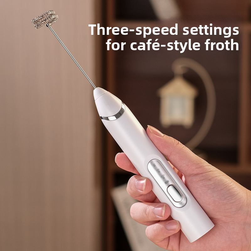 Ručni električni mikser za mlijeko; pogodan za mlijeko, šlag i mlijeko u prahu; moguć ispis logotipa; prilagodljivo