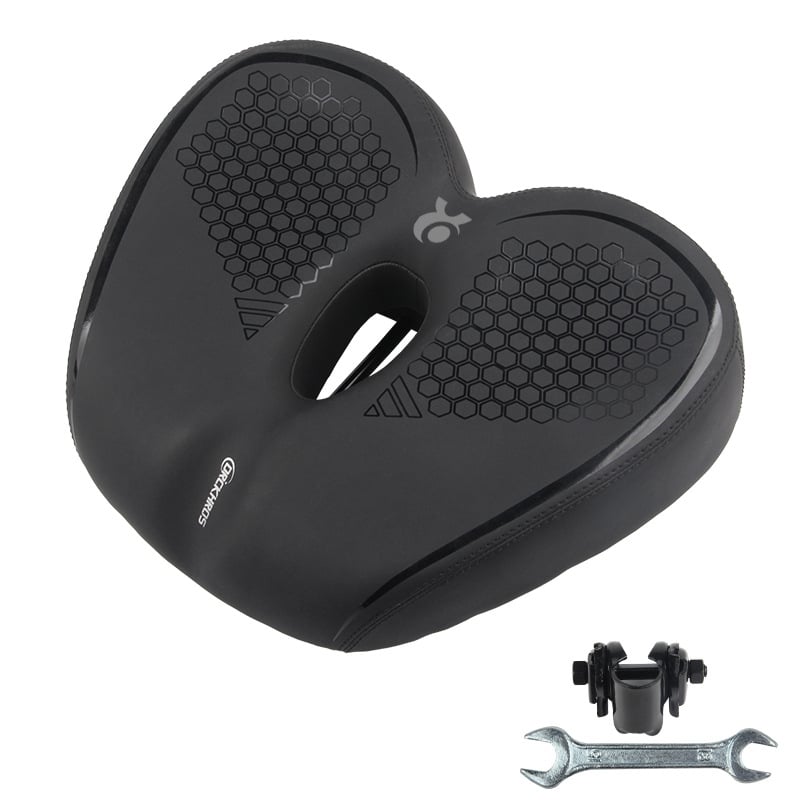 DRCKHROS Καθήσμα Ποδηλάτου – Γενικό, Παχύ, Πολύ Μαλακό, Απορροφητικό Κράδασμο με Επένδυση από Σπογγώδες Υλικό (Μοντέλο DH-2024101)