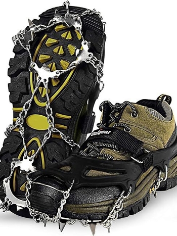 Hongchuan Protuklizne navlake za cipele / ledne kandže za planinarenje – Dvostruke specifikacije, Pakiranje 50 kom