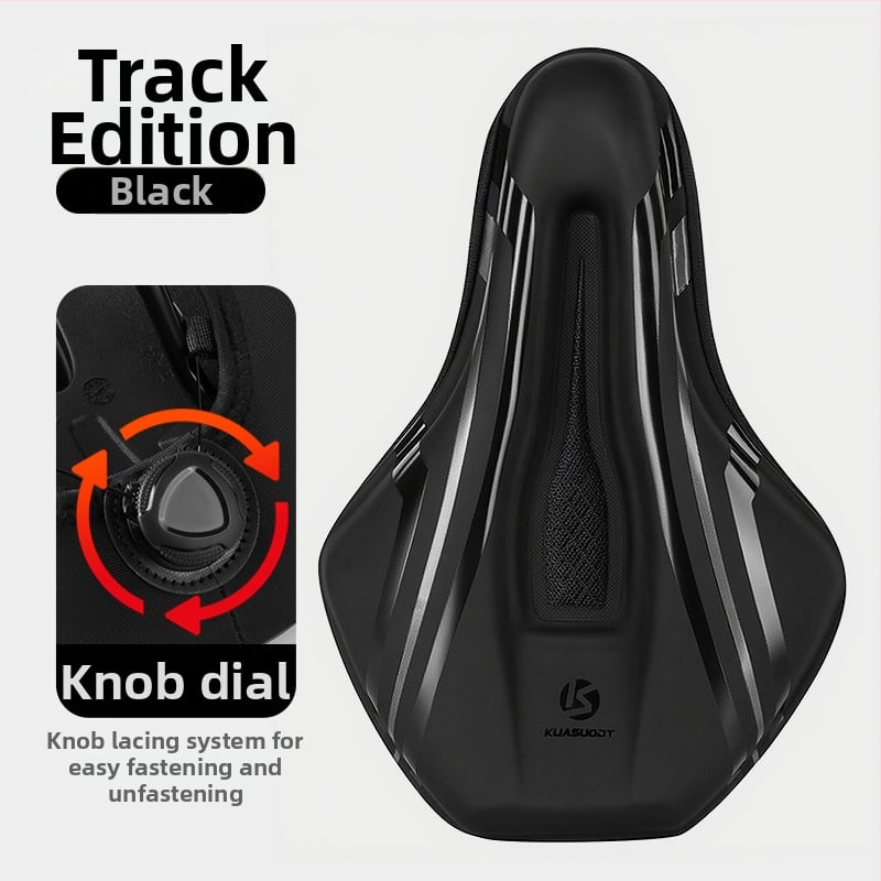 Κάλυμμα καθίσματος ποδηλάτου, με παχύτερο αφρό για άνεση, μοντέλο KS-2503, μάρκα Kuasuodt/Cross Speed Sports, κατάλληλο για κοινά ποδήλατα, υλικά: U δέρμα + σιλικόνη + σφουγγάρι + sandwich πλέγμα